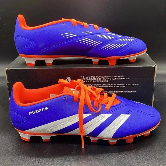 Adidas Predator Club FxG J IF6426 NEW Mens 6 blue orange - Picture 1 of 12